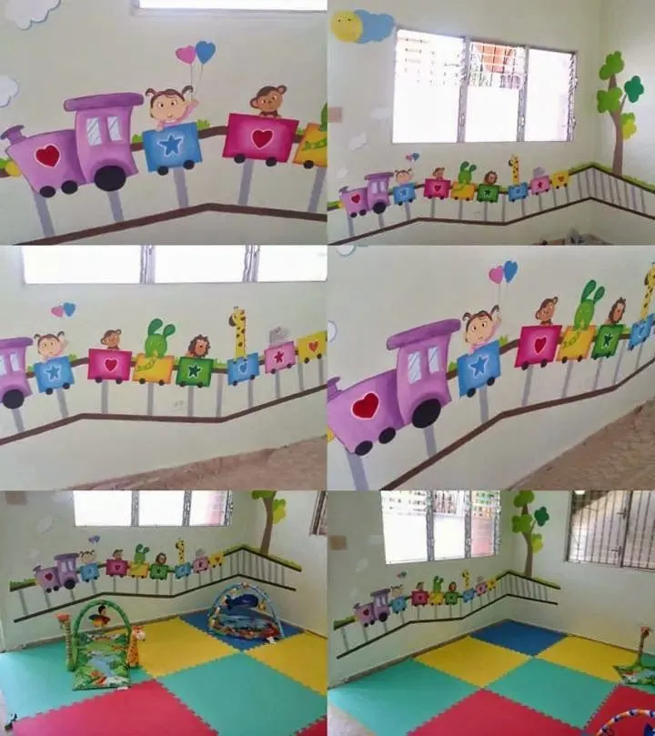 MURALES CREATIVOS. Heidy Guerrero: DECORACIÓN GUARDERÍA INFANTIL