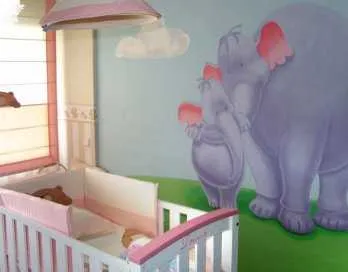 Los murales en los cuartos de los bebes ~ mundo-de-bebes.com