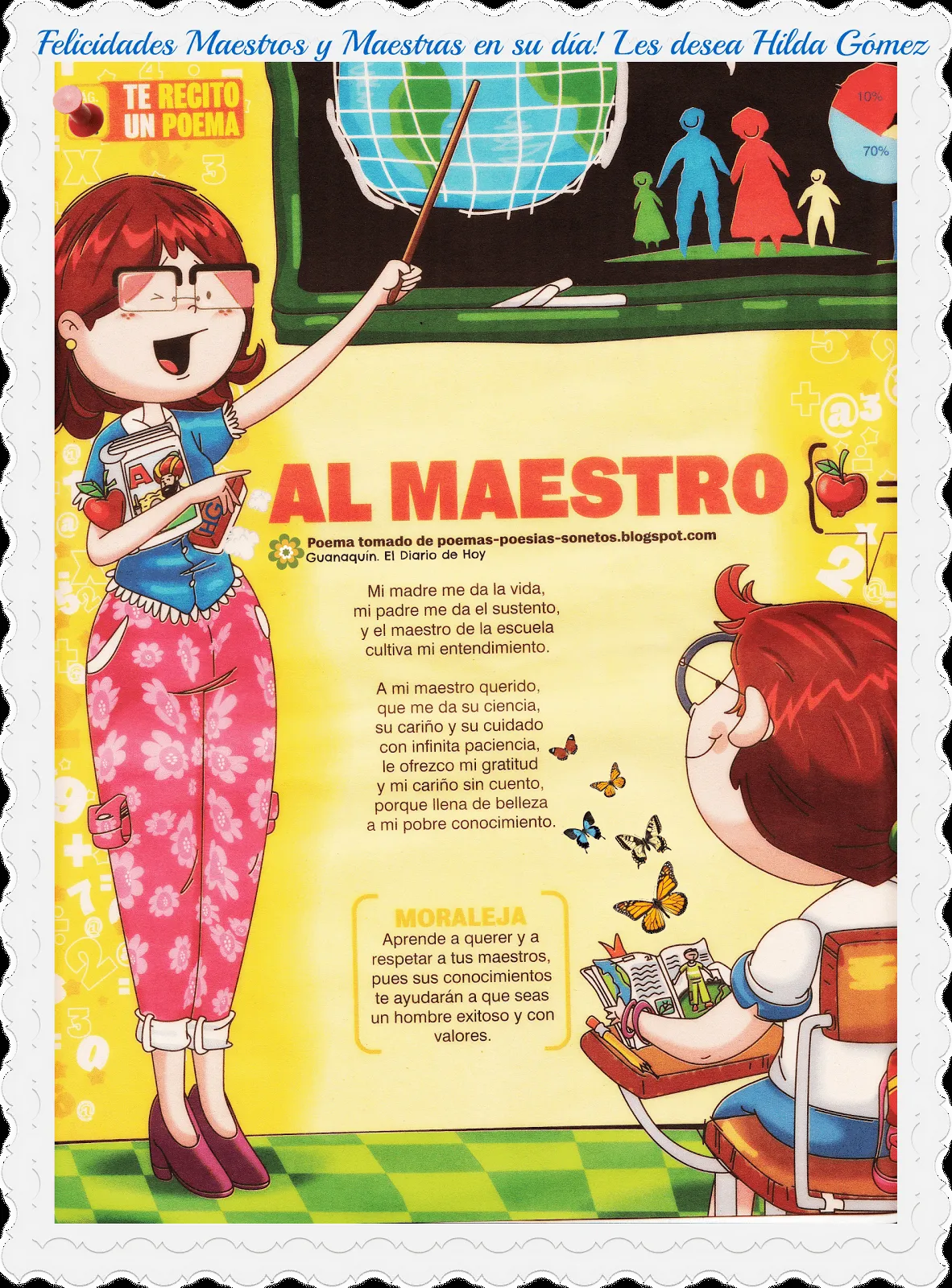 Murales educativos: Feliz Día del Maestro--Happy Teachers' Day!