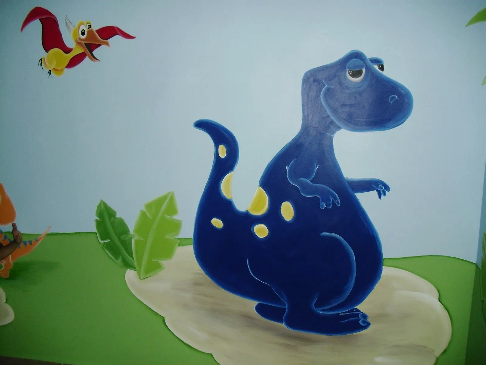 MURALES INFANTILES: Dinosaurios. Recamara de Marcelo