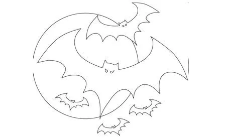 Murciélagos de Halloween para colorear - Imagui