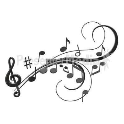 Music Notes Swoosh - Signs and Symbols - Great Clipart for ...