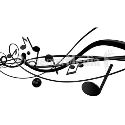 Music With Random Notes Lines - Home and Lifestyle - Great Clipart ...