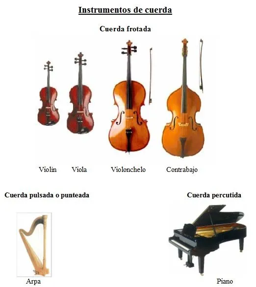 Música en el Saz: Los instrumentos de cuerda de la orquesta sinfónica