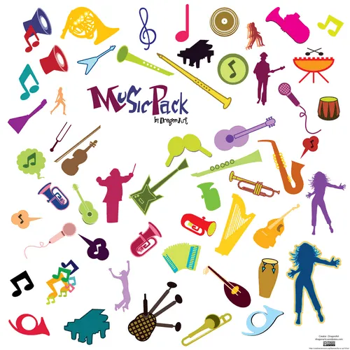 Musical Instruments Vectors | DragonArtz Designs (we moved to ...