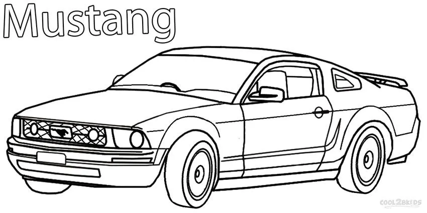 Mustang Car Coloring Pages | Coloring Pages Gallery