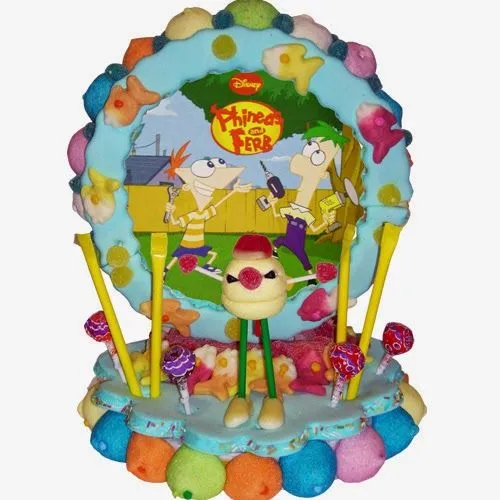 MuyAmeno.com: Centros de Mesa con Phineas y Ferb, parte 2