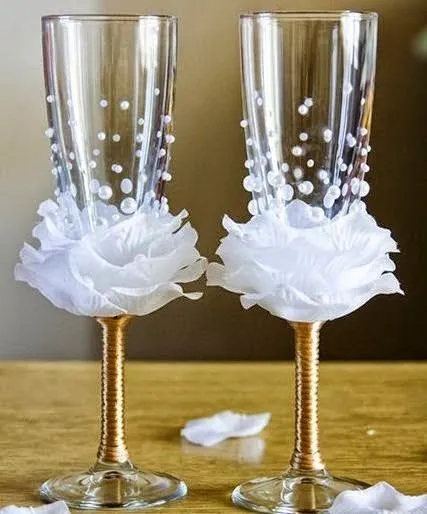 MuyAmeno.com: Copas de Boda Decoradas, parte 1