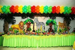 MuyAmeno.com: Fiestas Infantiles, Decoración Animales de la Selva ...