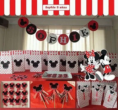 MuyAmeno.com: Fiestas Infantiles, Decoración Mickey Mouse