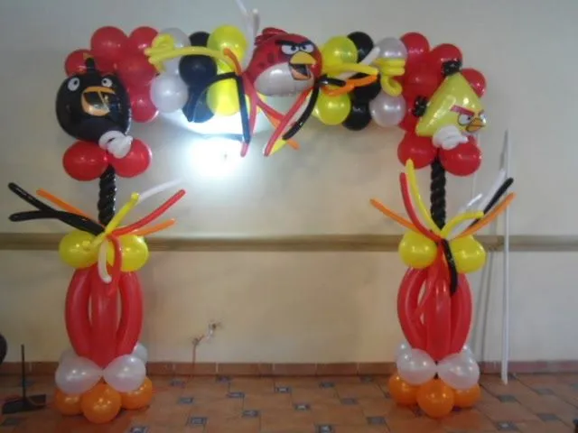 MuyAmeno.com: Globos de Angry Birds para Decoracion de Fiestas ...