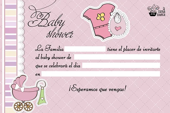 MuyAmeno.com: Tarjetas e Invitaciones de Baby Shower para Niñas ...