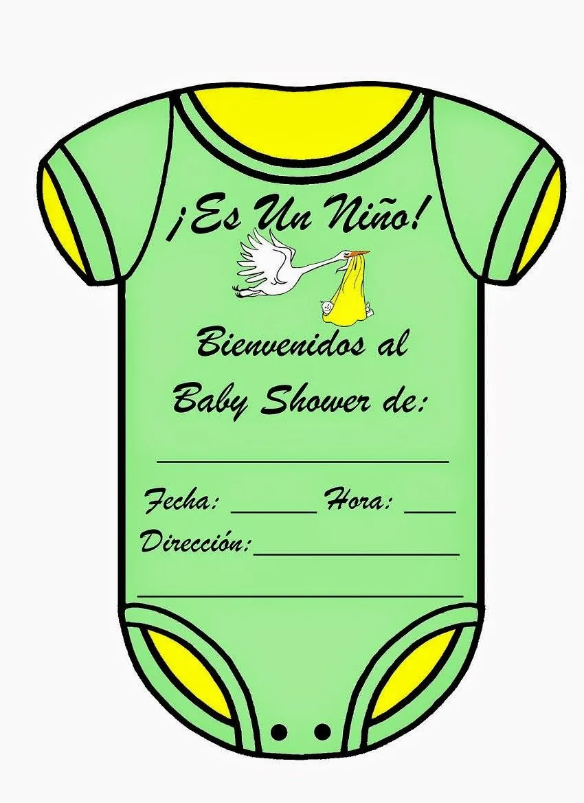 MuyAmeno.com: Tarjetas e Invitaciones de Baby Shower para Niños ...