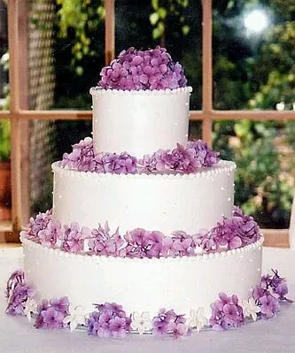 MuyAmeno.com: Tortas de Boda de Color Morado