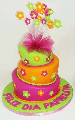 MuyAmeno.com: Tortas con Flores para Fiestas Infantiles, parte 1