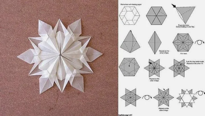 MuyVariado.com: Estrella de Belen en Papel, Origami o Papiroflexia