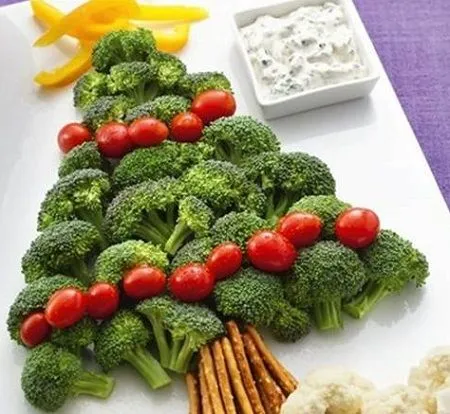 MuyVariado.com: Platos con Vegetales Decorados para Navidad