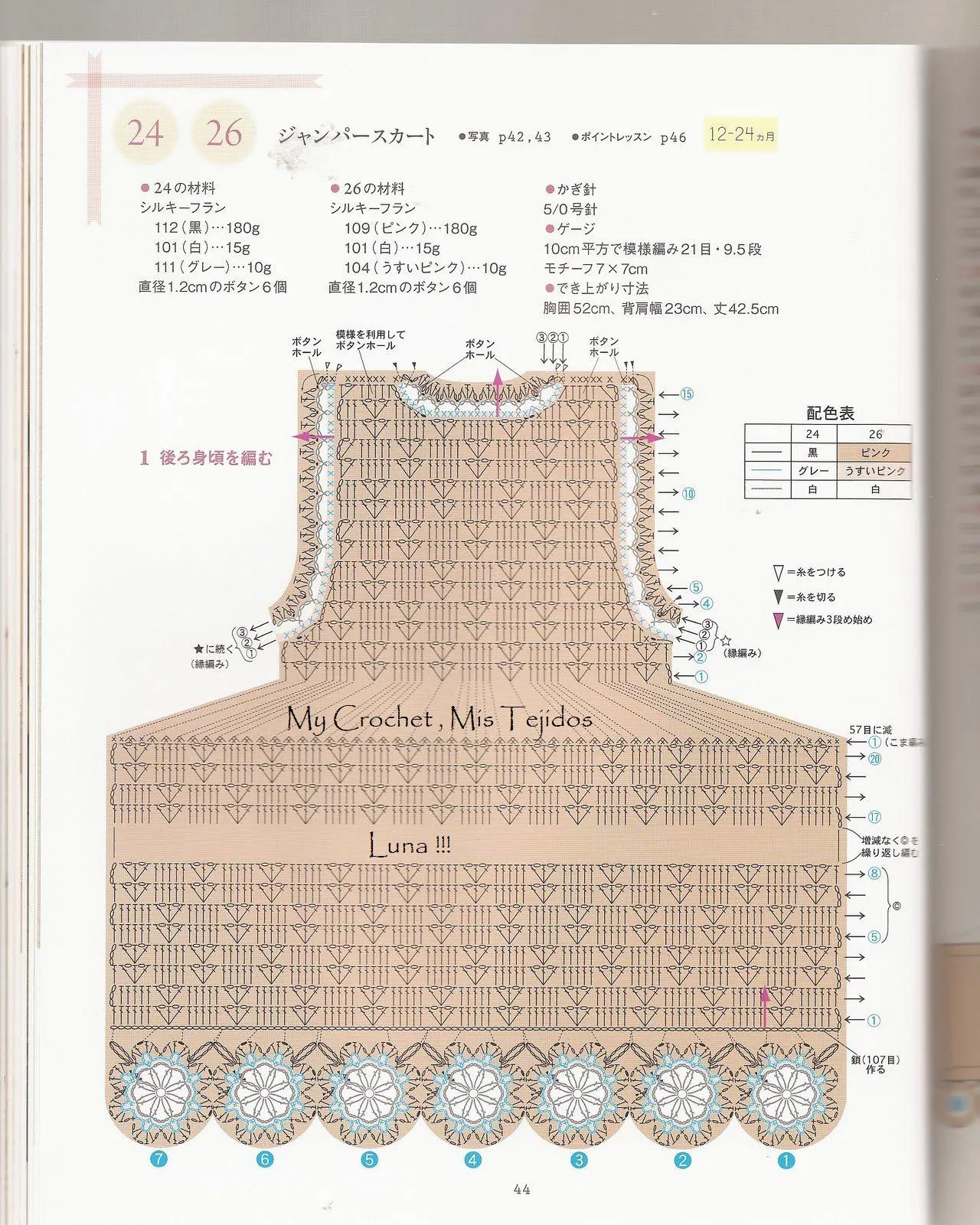 My Crochet , Mis Tejidos: Vestido Para Bebe / Baby Dress.