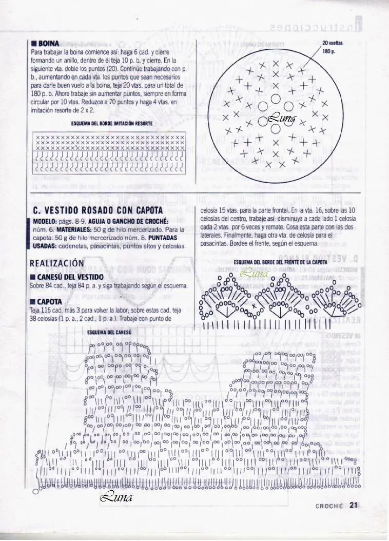 My Crochet , Mis Tejidos: Vestido para bebe con su boina