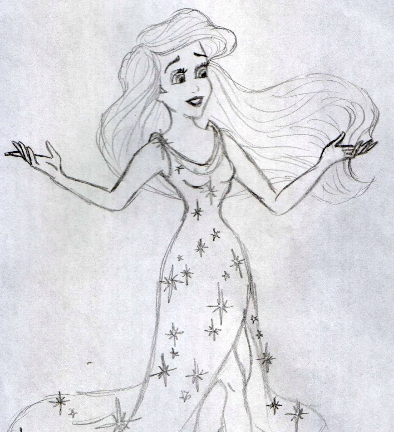 My drawing of Ariel - Disney Princess Fan Art (24875047) - Fanpop