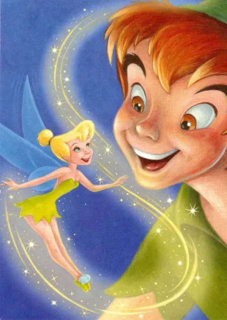 My Favorite Disney Postcards: USPS, 2007 Peter Pan and Tinkerbell