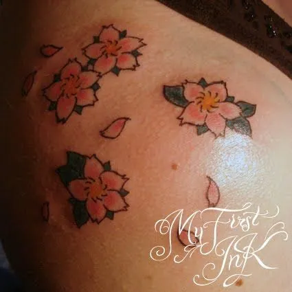 My first Ink: Flores de cerezo " Cherry blossoms"