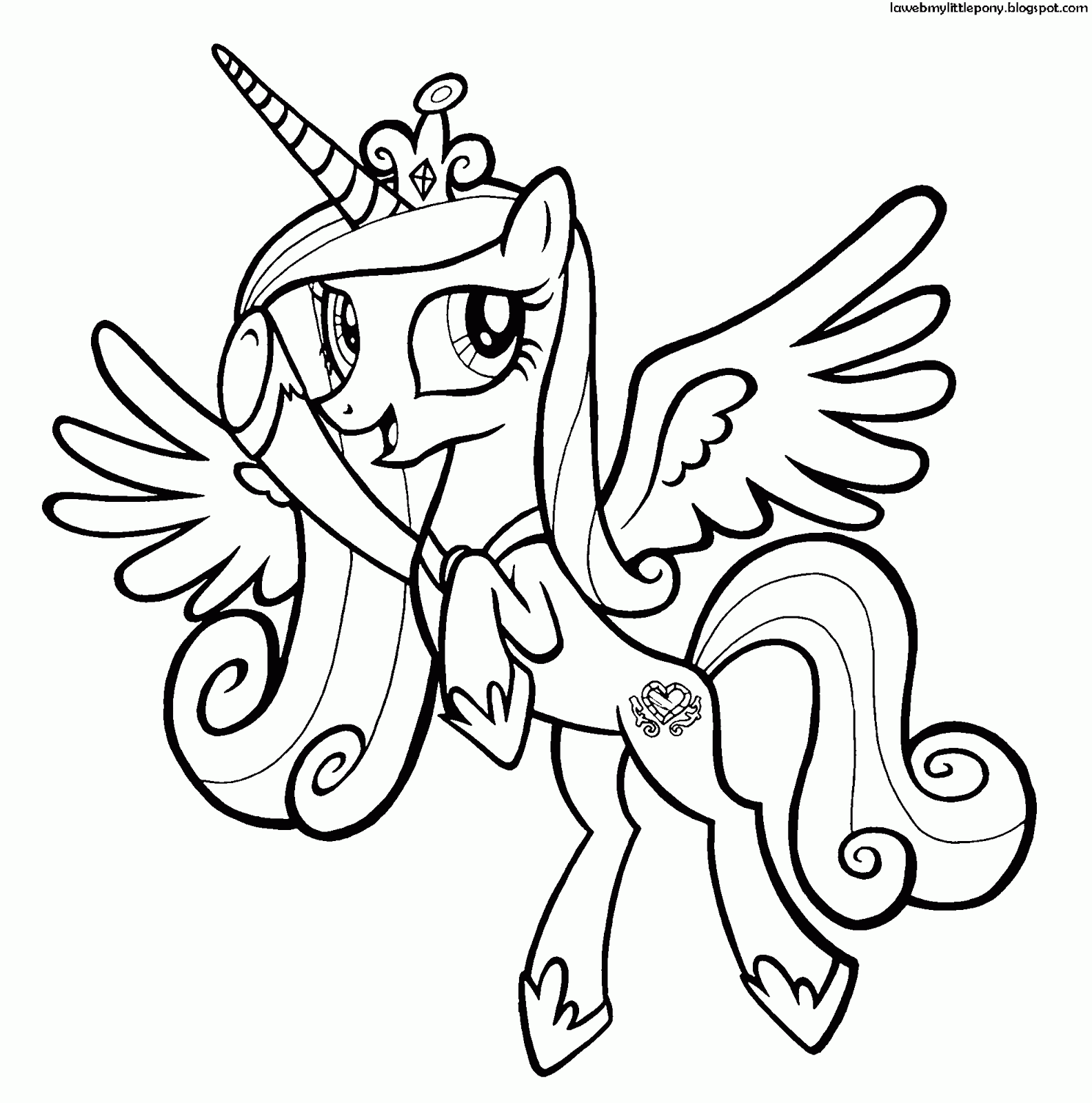 My Little Pony: Dibujos para colorear de la Princesa Cadance de My ...