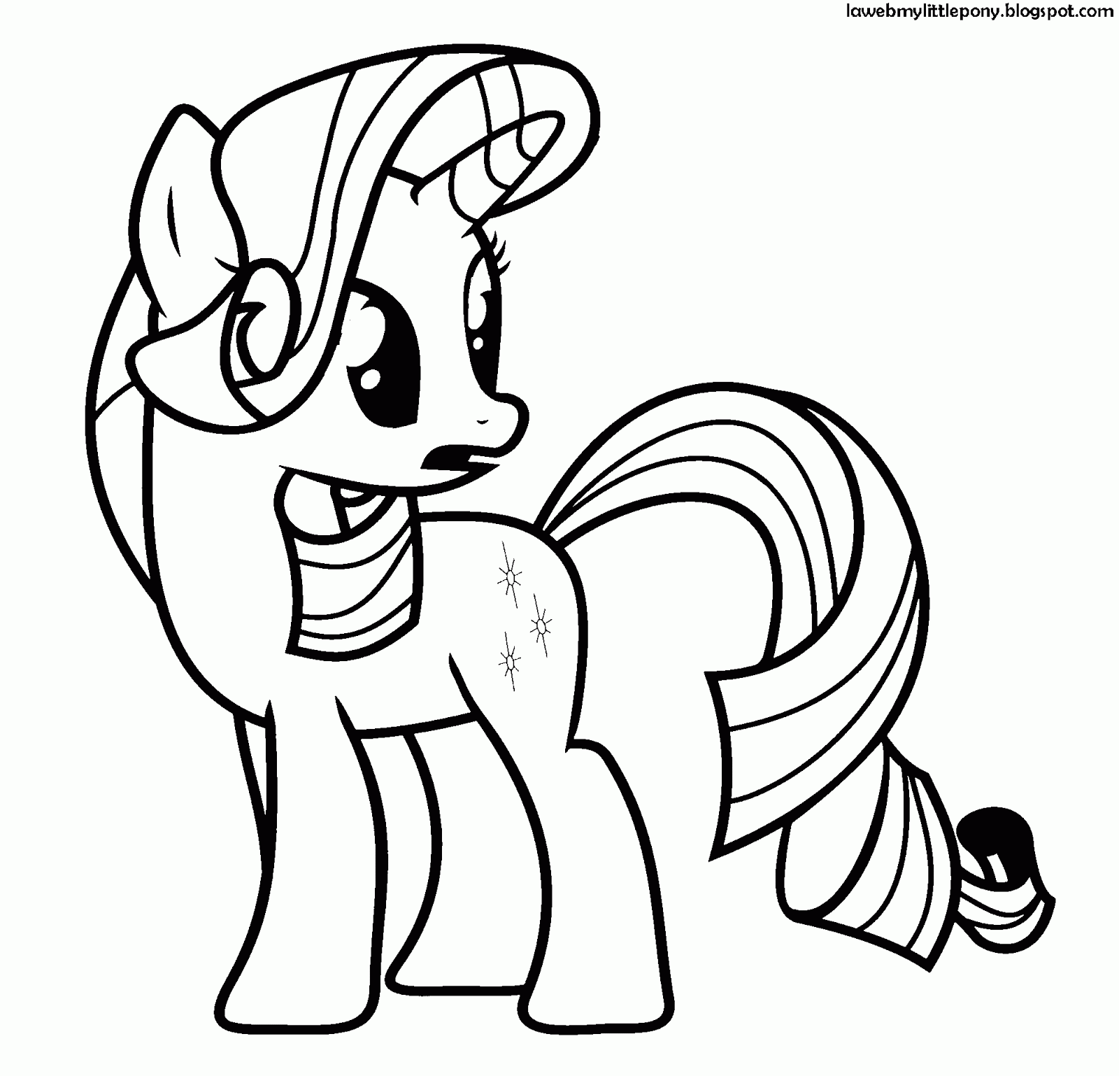 My Little Pony: Dibujos para colorear de Rarity de My Little Pony