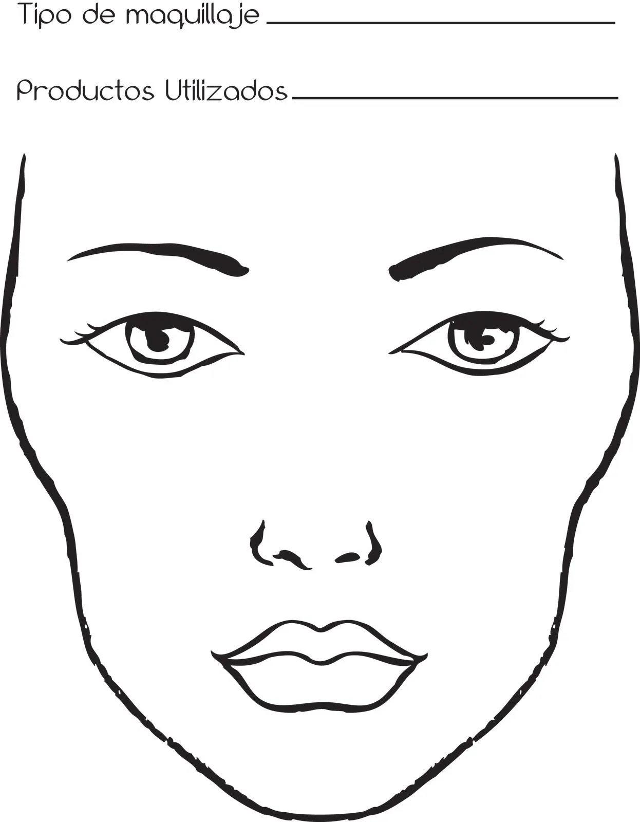 My little things of beauty: Face chart