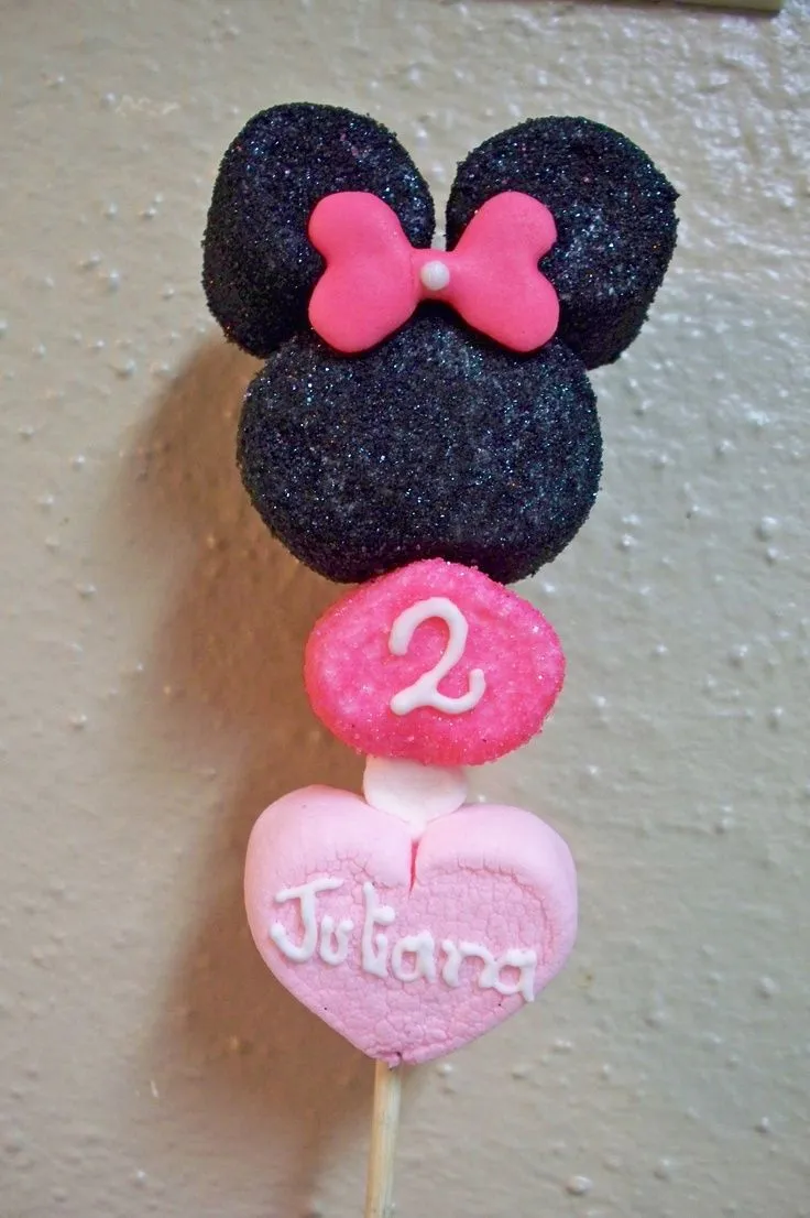 My Minnie Mouse Marshmallow pop | Mini and mike | Pinterest