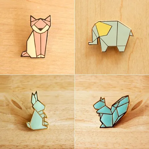 My Owl Barn: Animal Origami Brooch