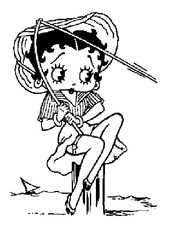 my picture: Betty Boop Coloring Page