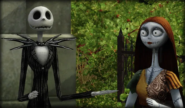 My Sims 3 Blog: Decorative Jack Skellington and Sally by JenniSims