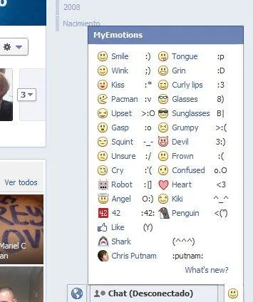 MyEmotions: Emoticones para el Chat de Facebook - Lo nuevo de hoy