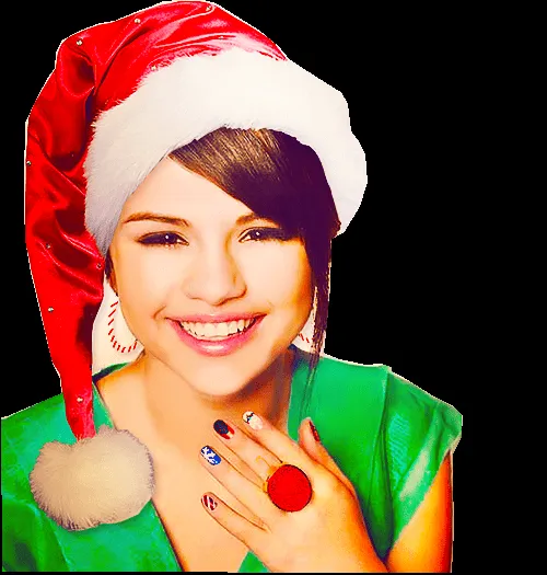 MYLIFE: SELENA GOMEZ PNG NAVIDAD FONDO TRANSPARENTE