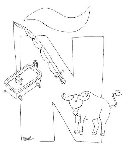 Ñ Abecedario Profesiones - Dibujalia - Dibujos para colorear ...