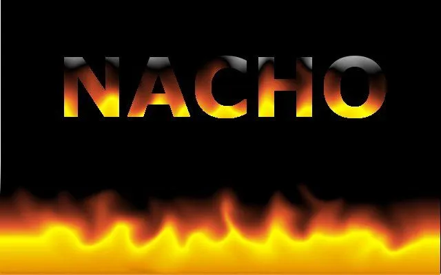 nachoecheve: letras en fuego