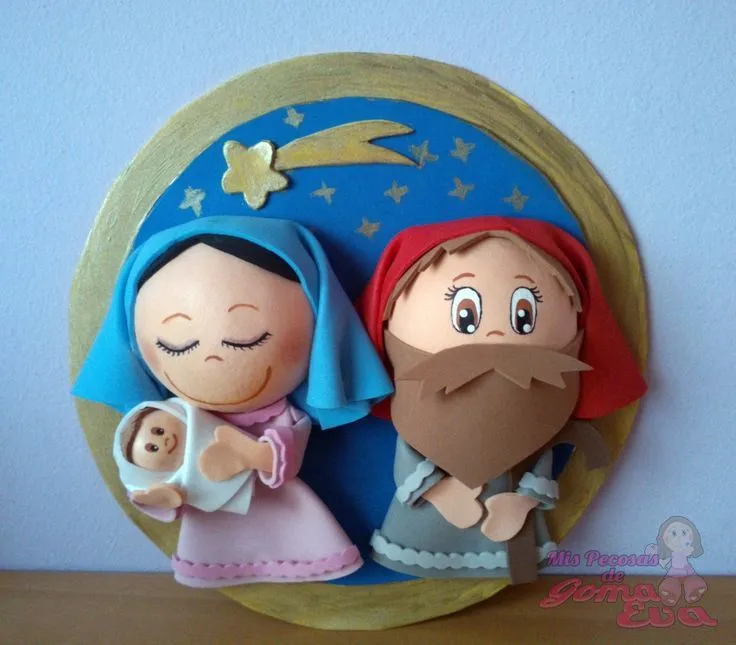 Nacimiento Fofucho. María con el niño y José. *Contactar conmigo ...