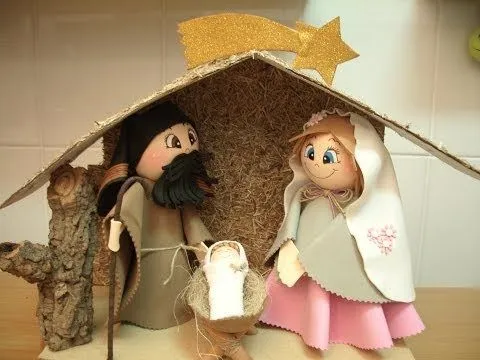 COMO HACER NACIMIENTO EN GOMA EVA, FOFUCH@S - YouTube