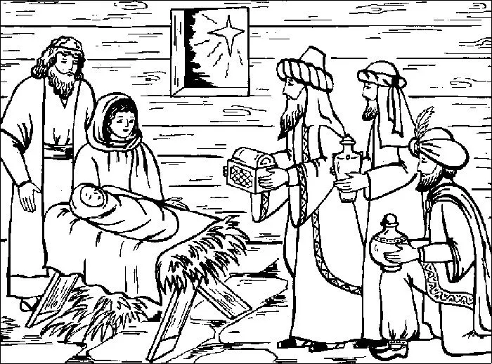 Nacimiento del niño Jesus para dibujar - Imagui