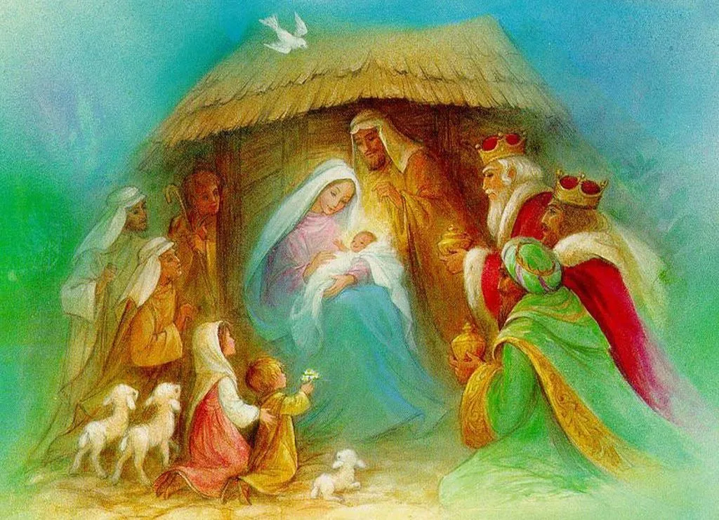 Nacimiento del Niño Jesús (Representación Artística) | Banco de ...