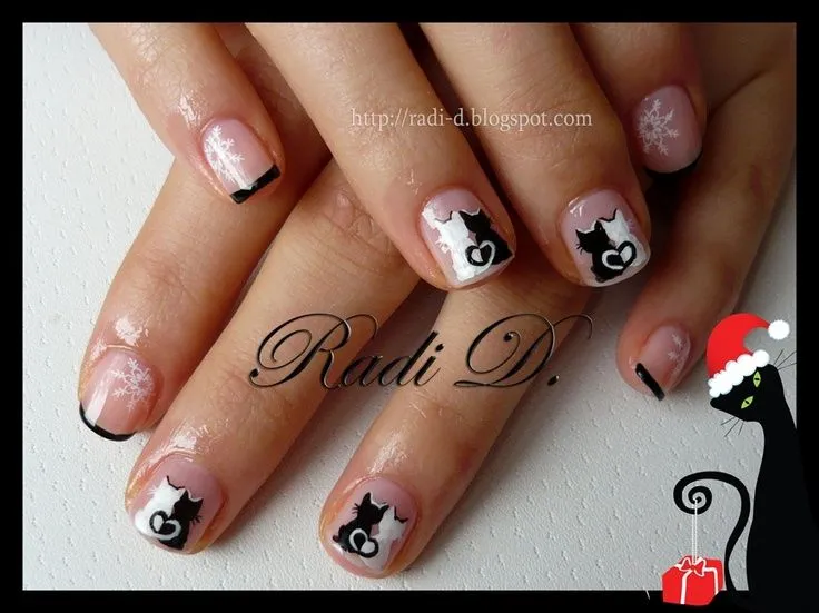 Nail art design cats ♥ - Taringa!