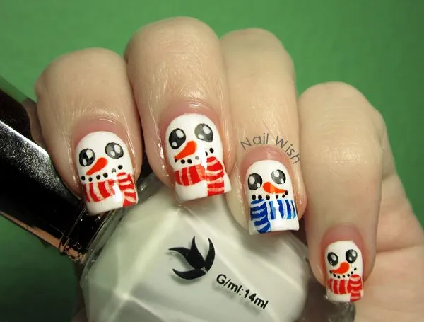 Nail Wish: Reto Oh Oh Oh! #5: Muñeco de Nieve