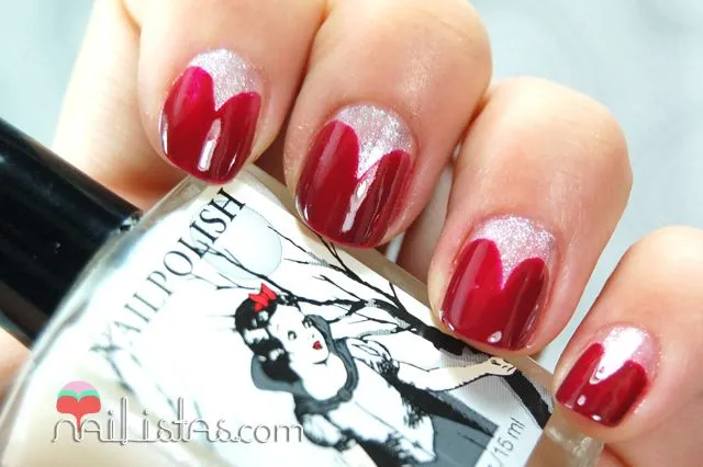 Nailistas: 2# Uñas decoradas con corazones // Manicura francesa ...