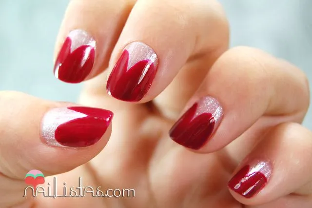 Nailistas: 2# Uñas decoradas con corazones // Manicura francesa ...