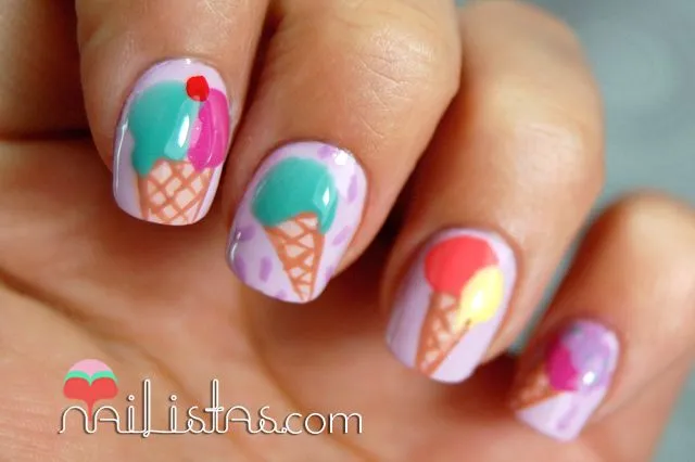 Nailistas: Uñas decoradas con helados