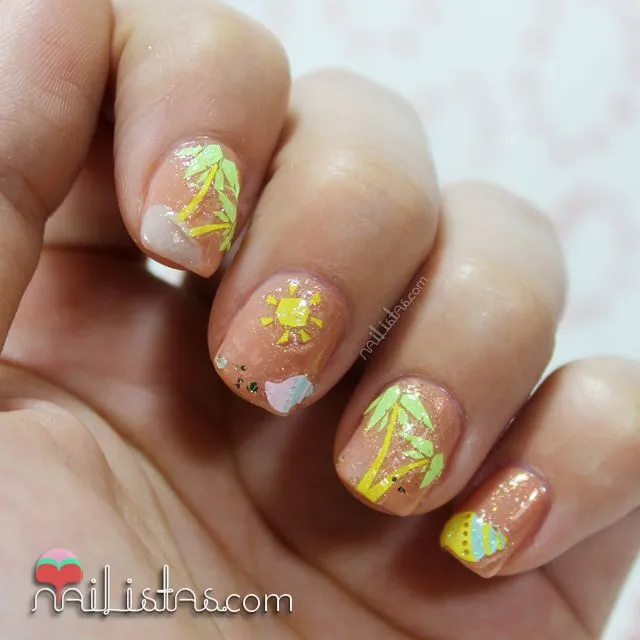 Nailistas: Uñas decoradas de verano | Reto #SummerNails | Playa