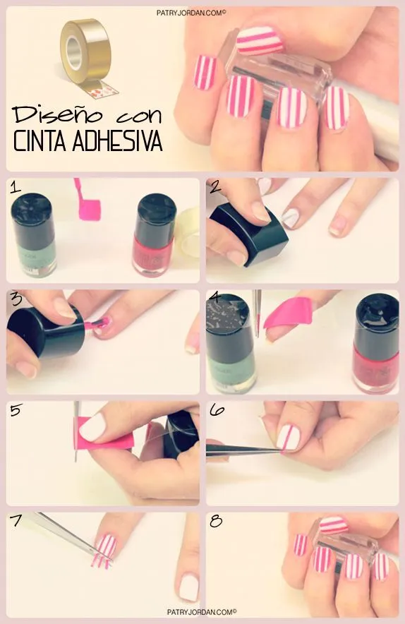 Nails arts | Paso a paso on Pinterest