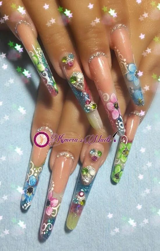 nails #uñasbellas #uñasacrilicas #acrilycnails #uñas #diseño ...