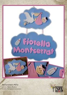 Ñaku Diseño Gráfico: Tarjeta Para Baby Shower y Portanombre nena